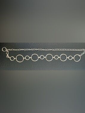 Vintage Silver  Circle Link Belt - Women